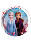 8 petites assiettes La reine des neiges 2 (20cm)