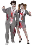 Déguisement étudiant zombie femme