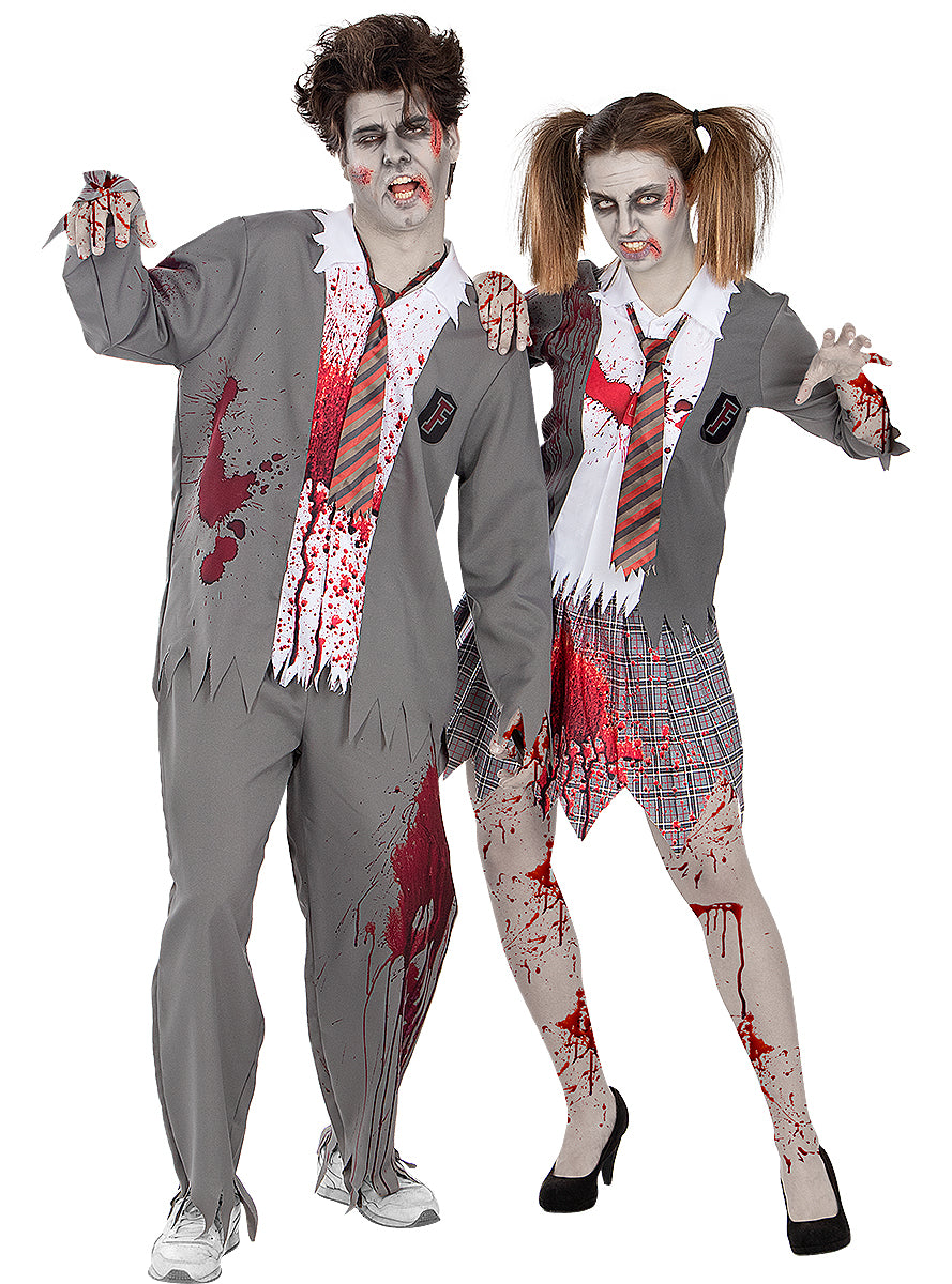 Déguisement étudiant zombie femme