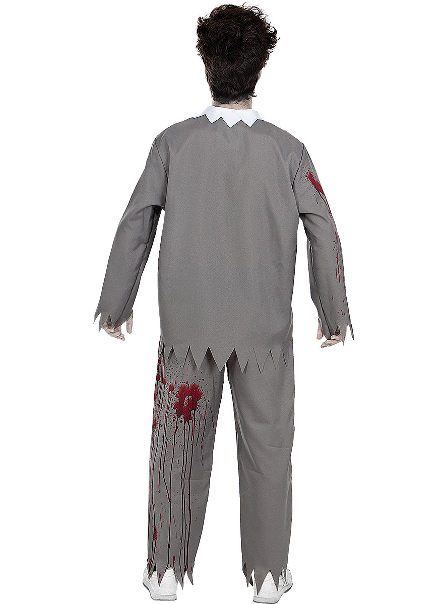 Déguisement étudiant zombie homme