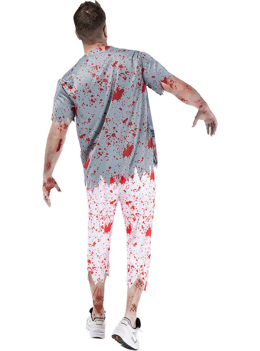 Déguisement footballeur américain zombie homme