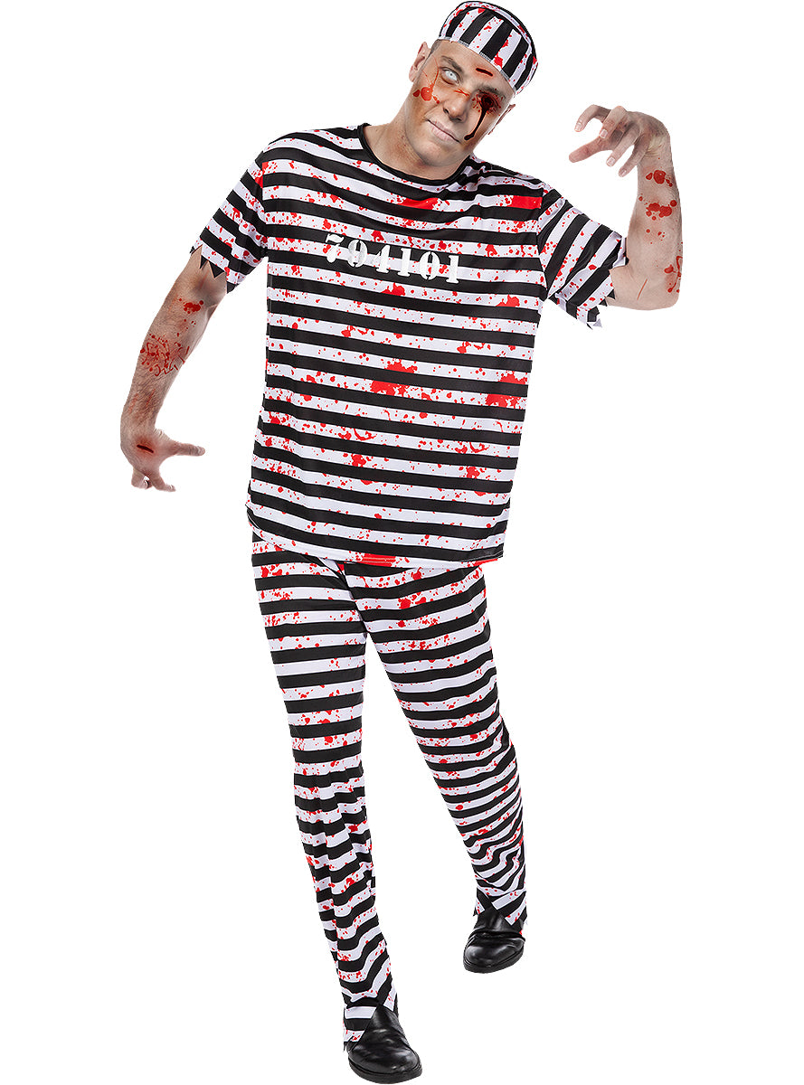 Déguisement prisonnier zombie homme