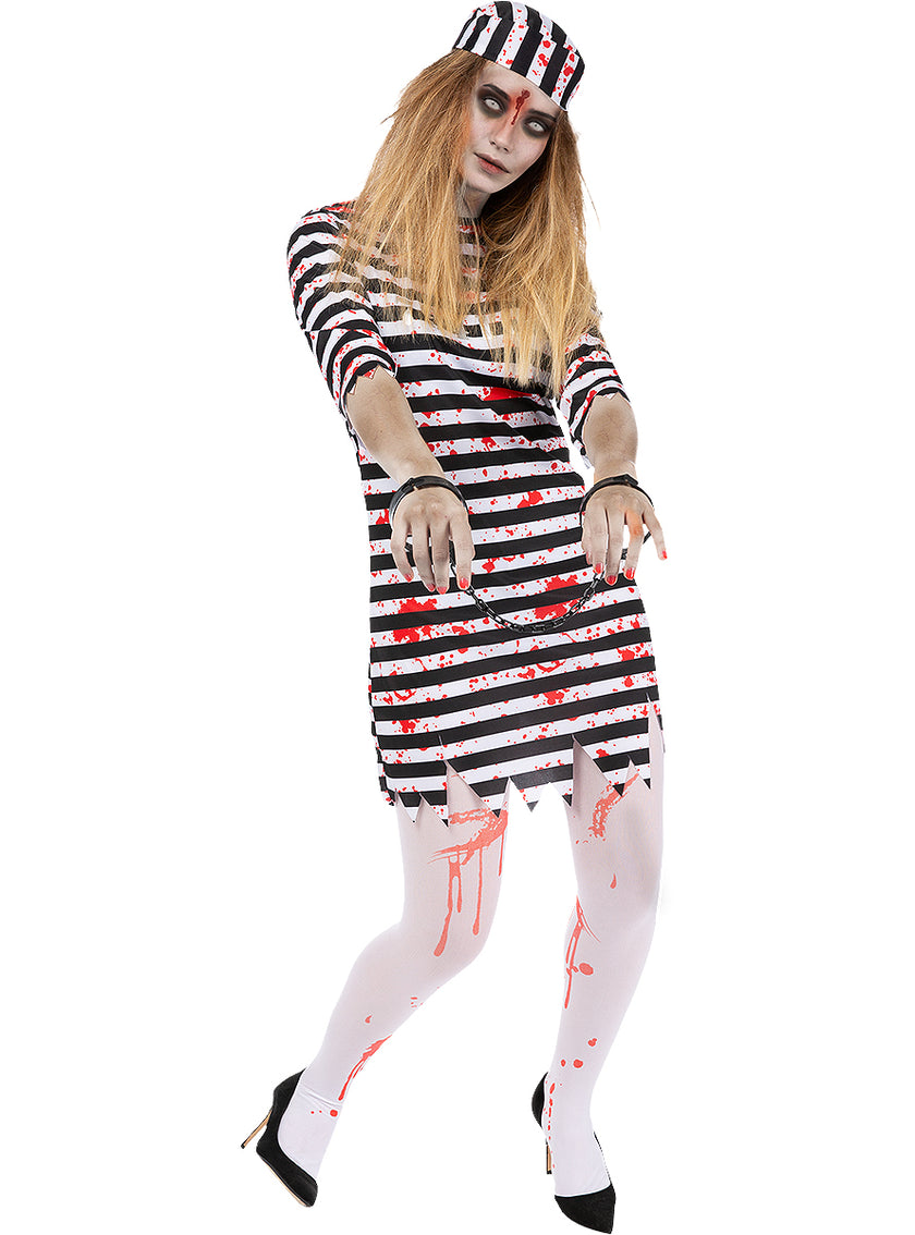 Déguisement prisonnier zombie femme