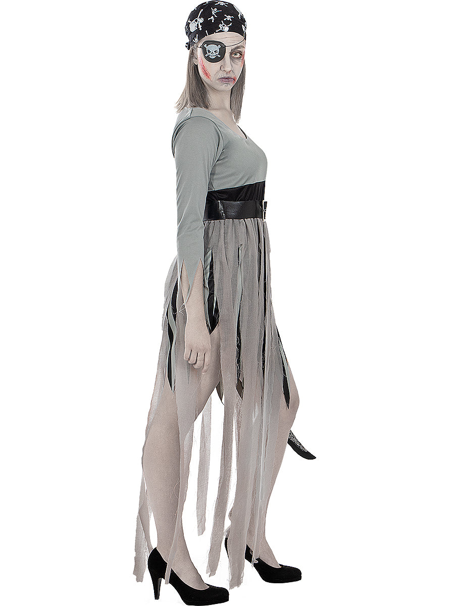 Déguisement pirate zombie femme