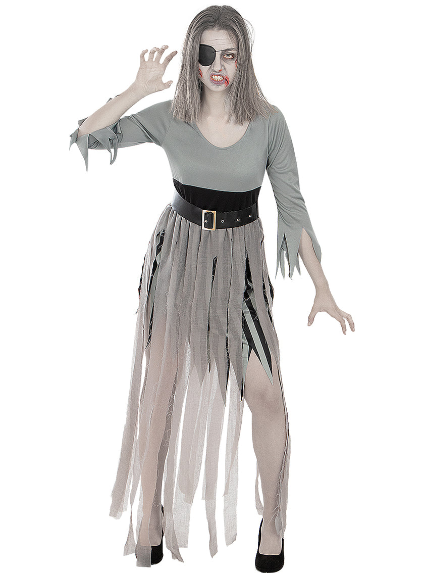 Déguisement pirate zombie femme