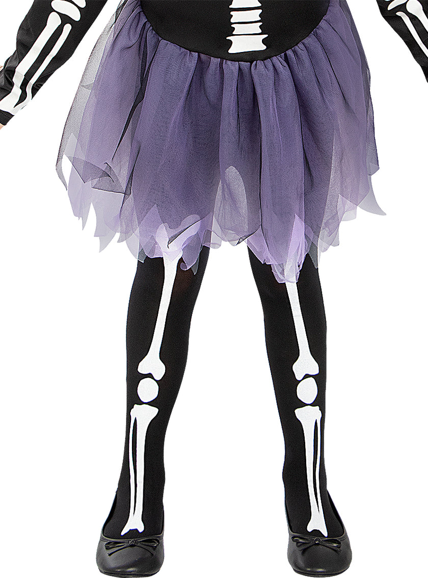 Collants squelette fille