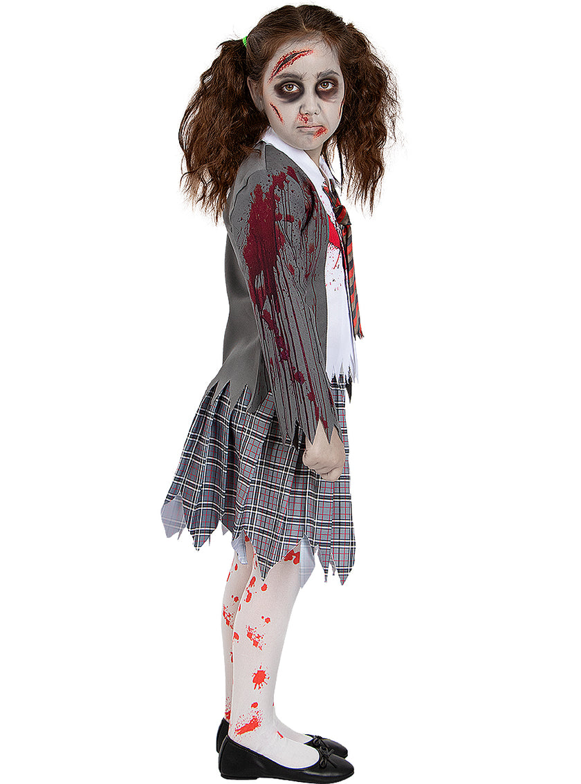 Déguisement étudiante zombie fille