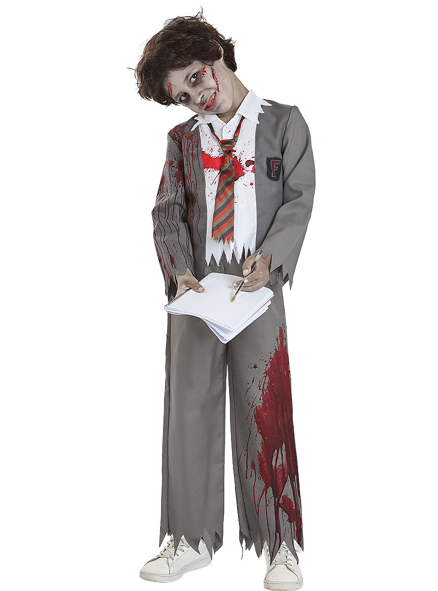 Déguisement étudiant zombie garçon