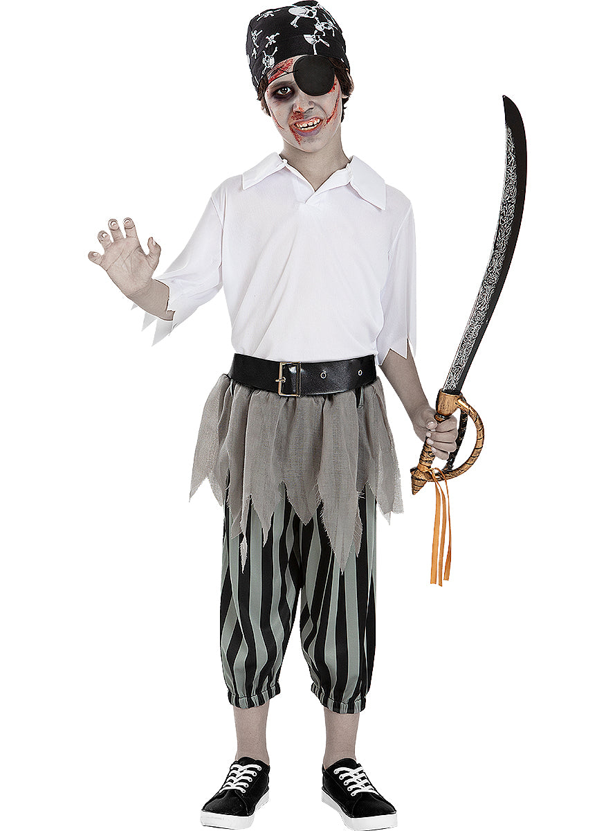 Déguisement pirate zombie garçon