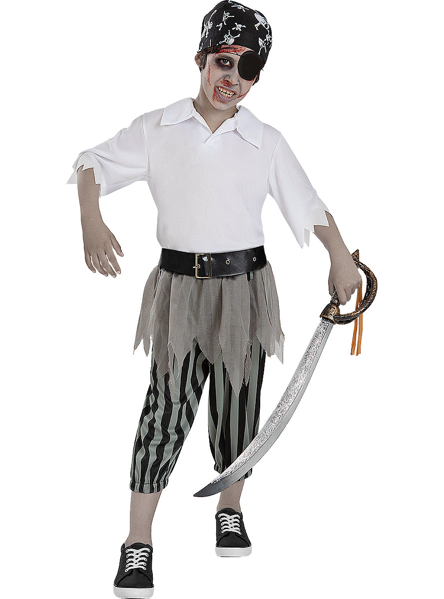 Déguisement pirate zombie garçon