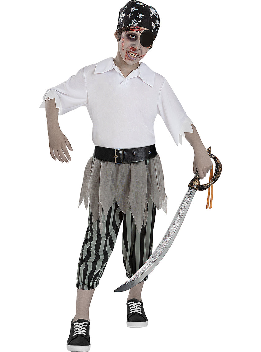 Déguisement pirate zombie garçon