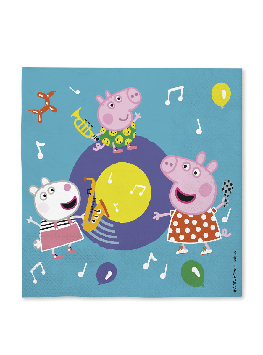 16 serviettes Peppa Pig 33x33cms