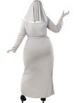 Déguisement nonne zombie femme grande taille