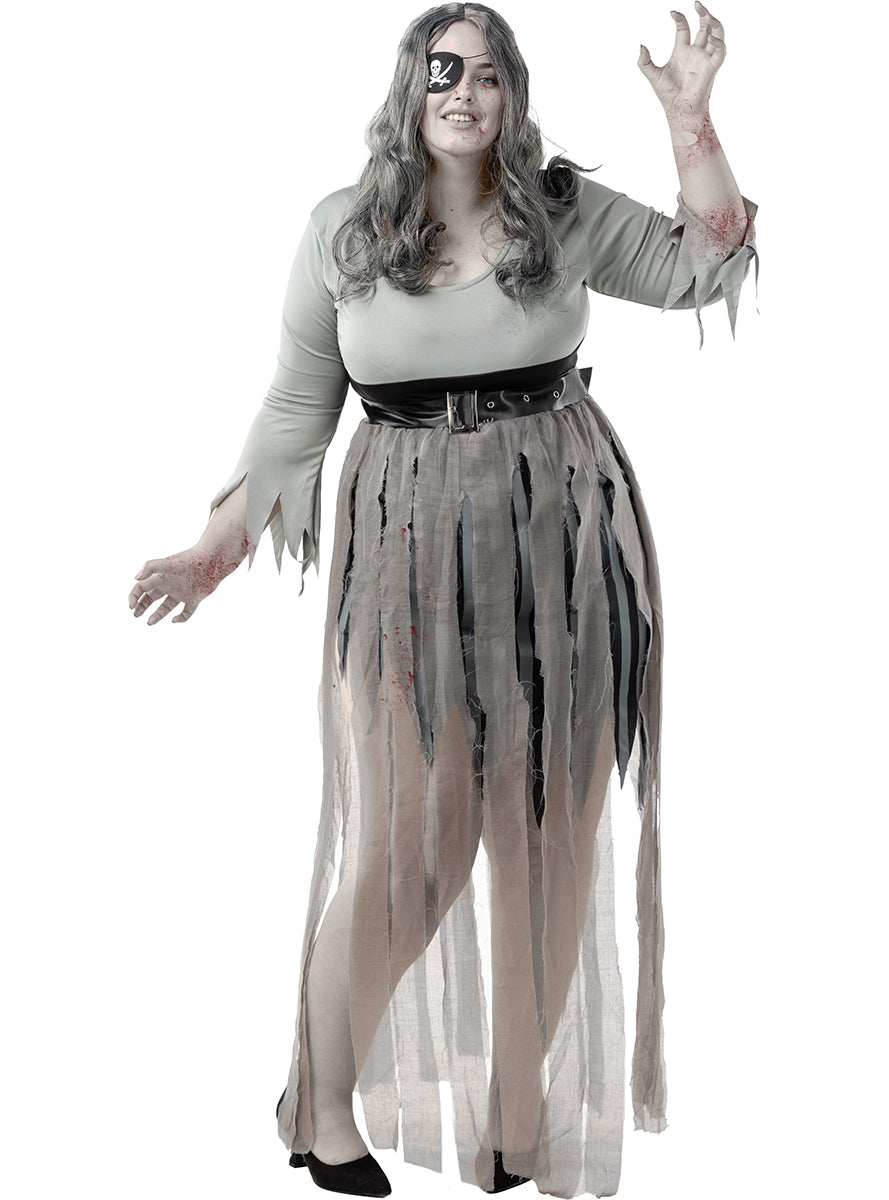 Déguisement pirate zombie femme grande taille
