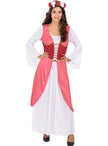 Déguisement princesse médiévale fleurie femme
