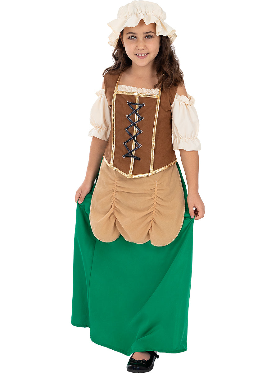 Déguisement aubergiste médiévale fille