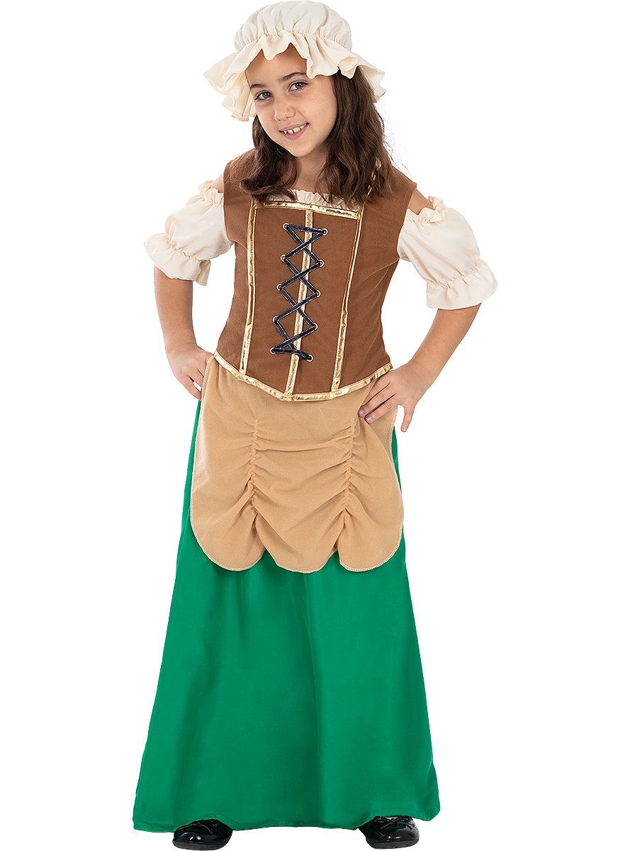 Déguisement aubergiste médiévale fille