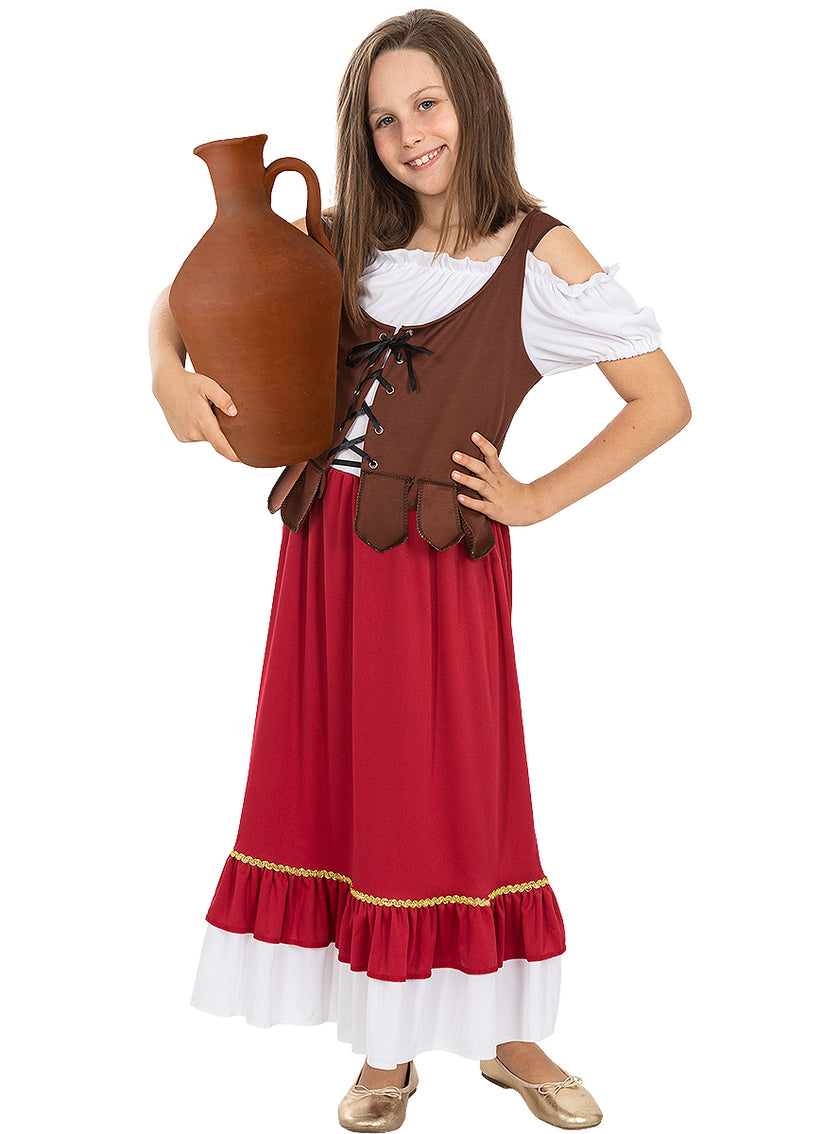 Déguisement aubergiste médiévale classique fille