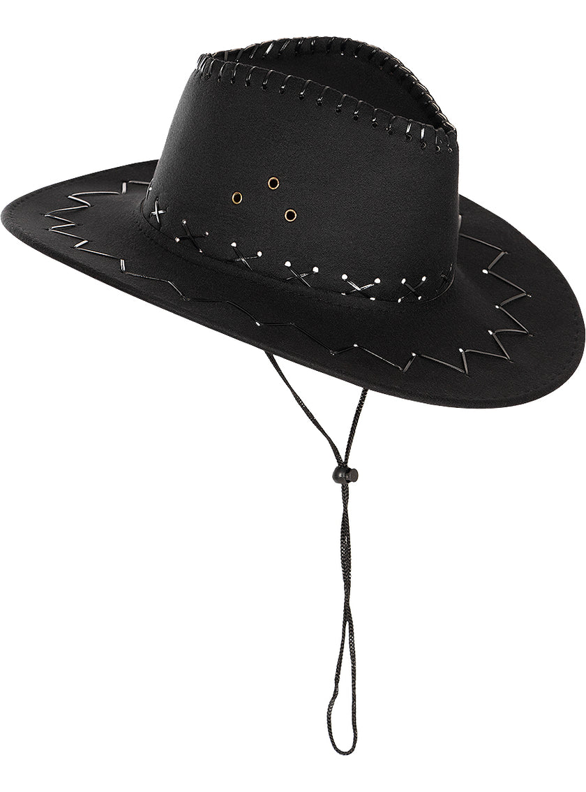 Chapeau cowboy noir adulte