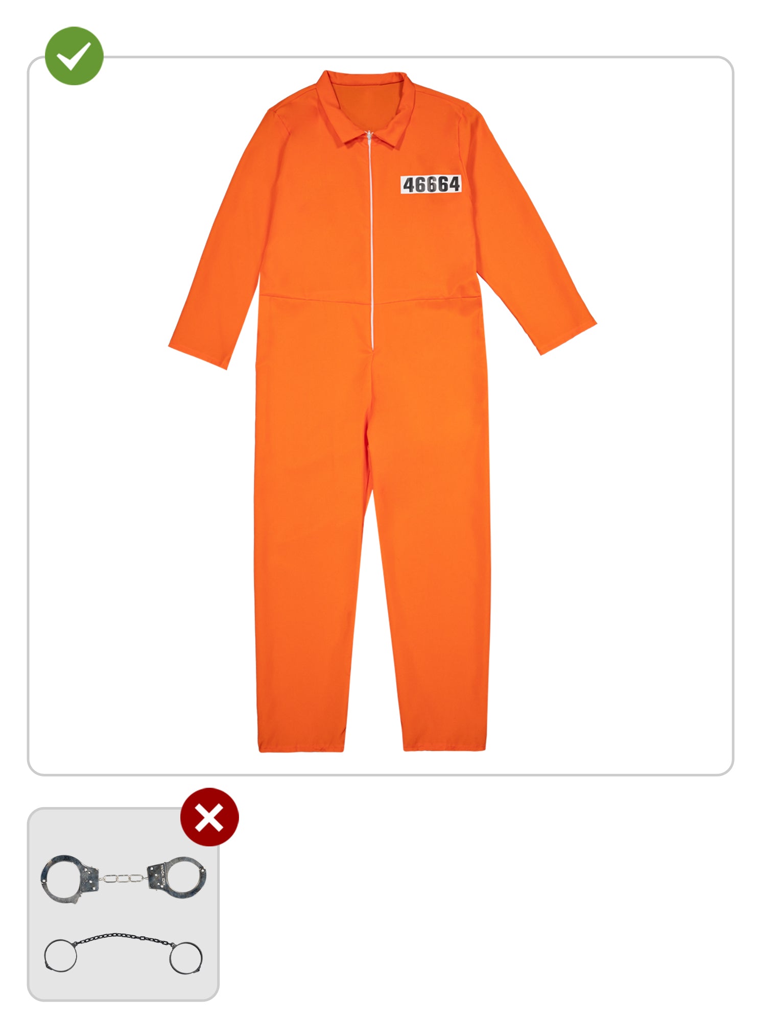 Déguisement prisonnier orange