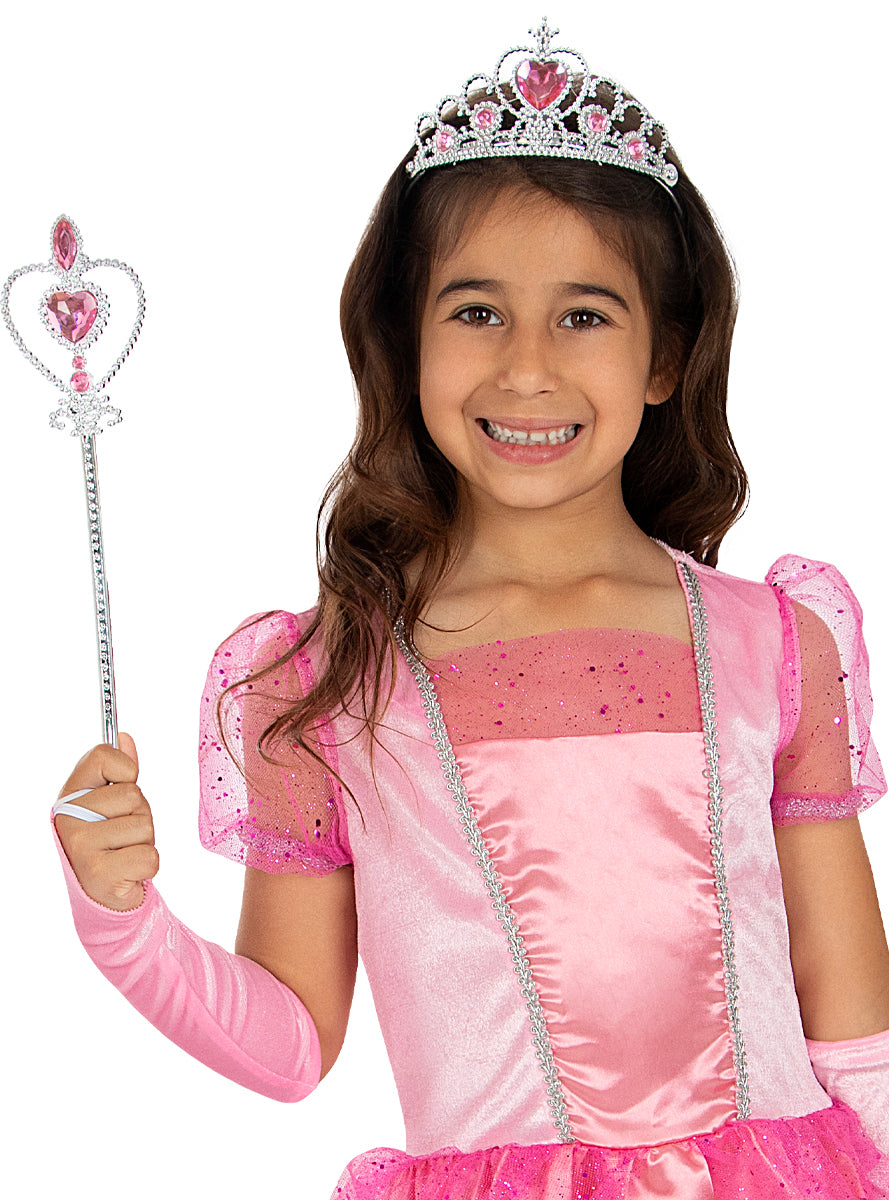 Couronne et baguette de princesse fille