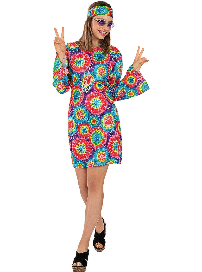 Déguisement Hippie des années 60's femme