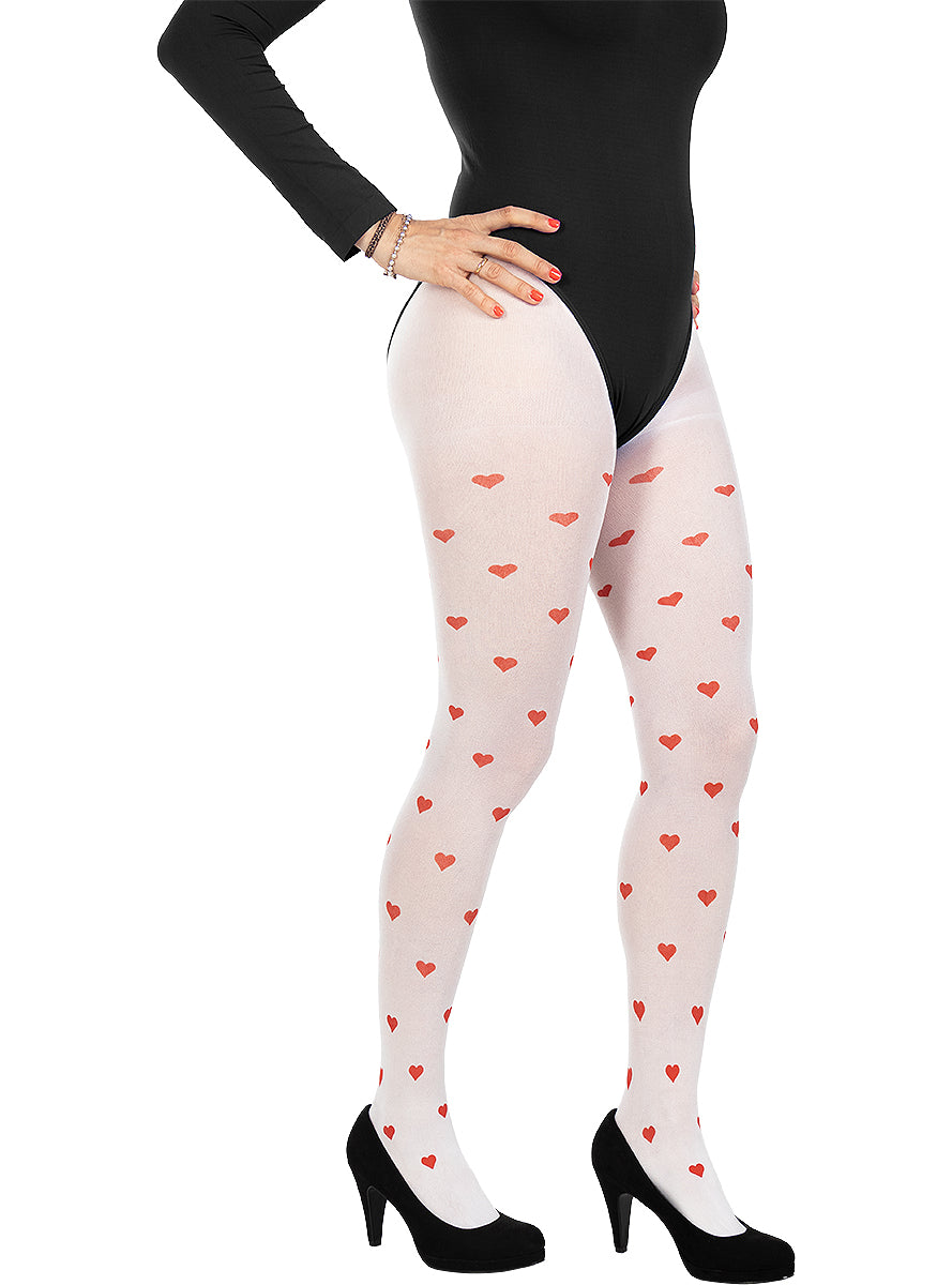 Collants cœurs femme
