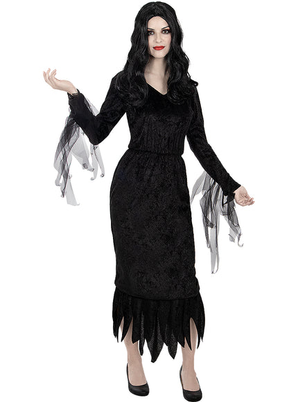 Perruque Morticia Addams femme - La Famille Addams