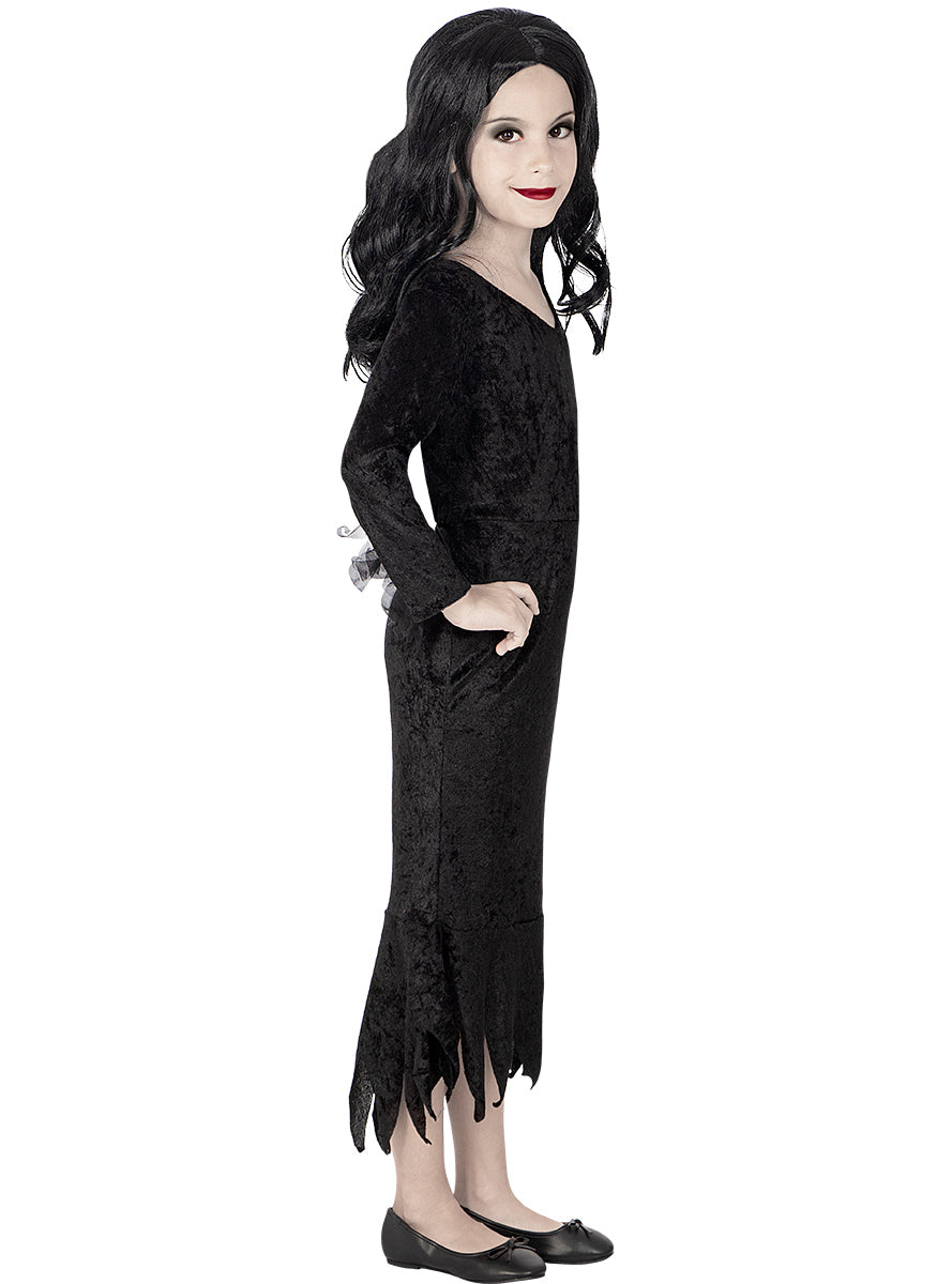 Perruque Morticia Addams fille - La Famille Addams