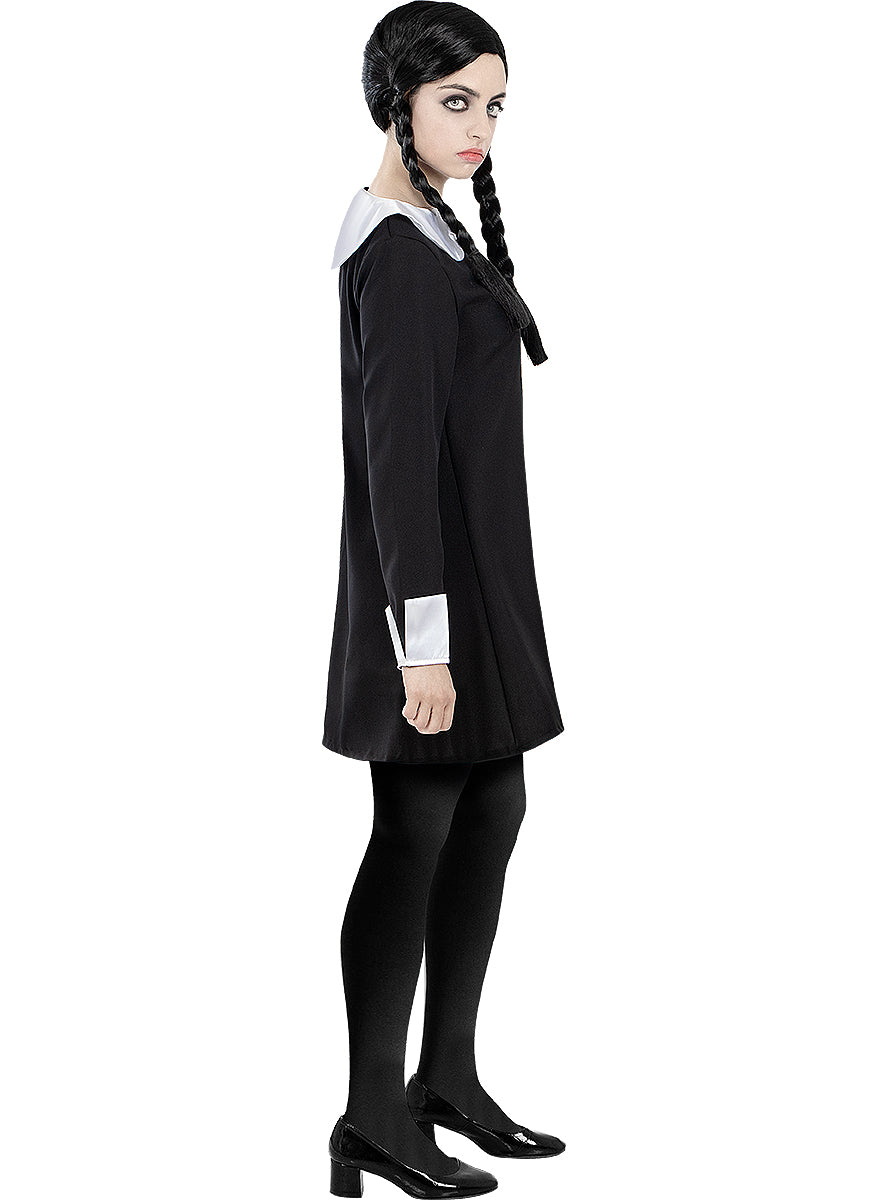 Perruque Mercredi Addams femme - La Famille Addams