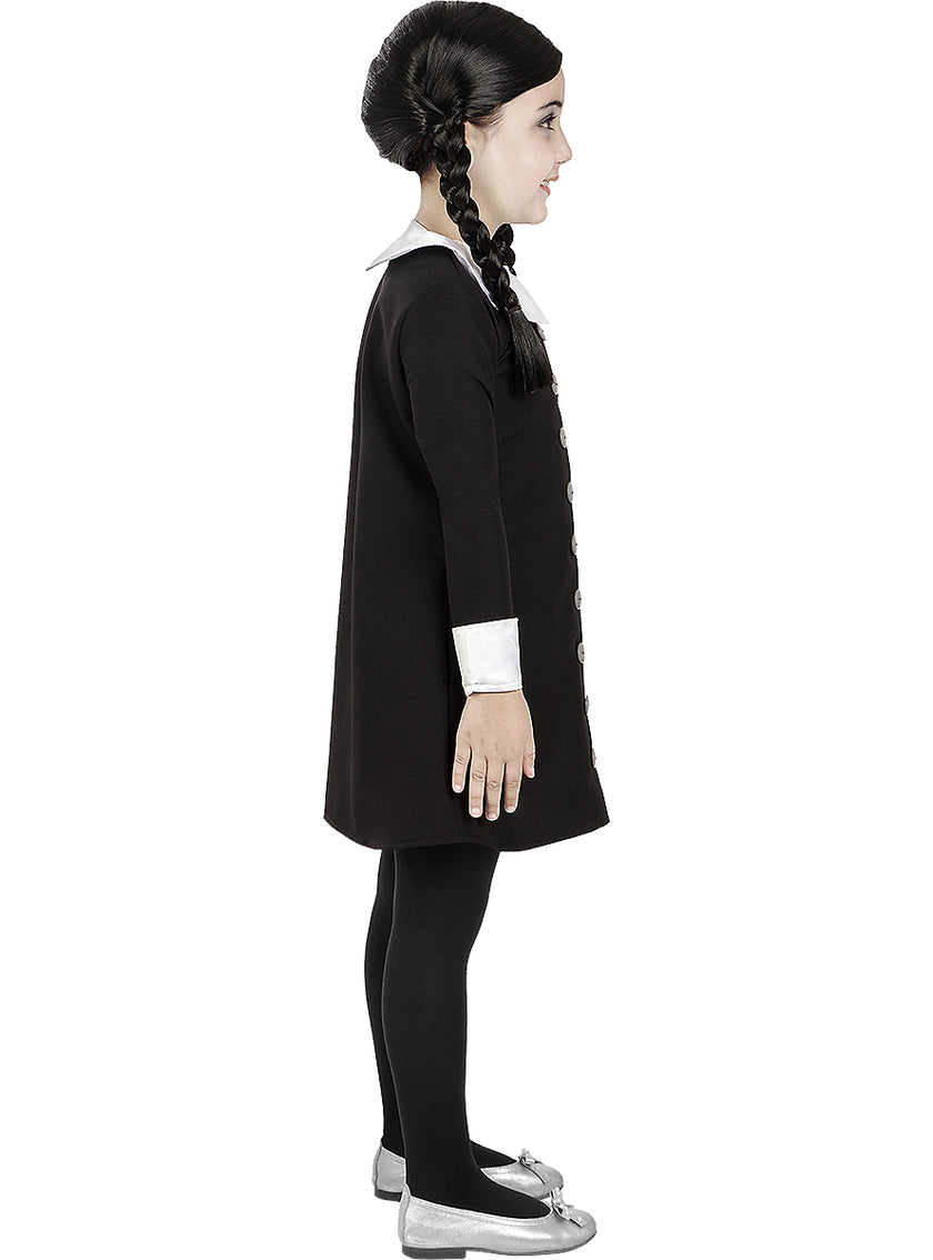 Perruque Mercredi Addams fille - La Famille Addams