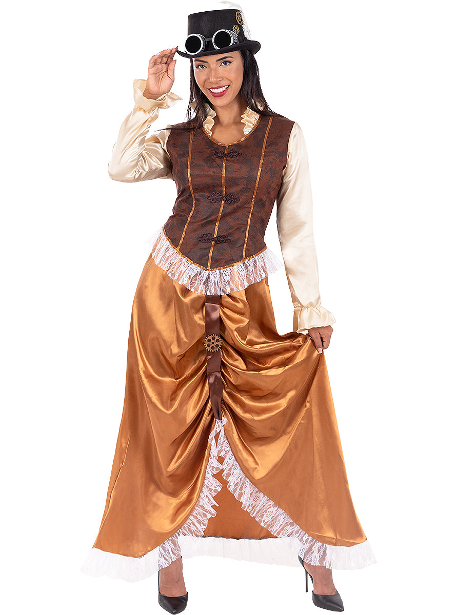 Déguisement Steampunk long femme
