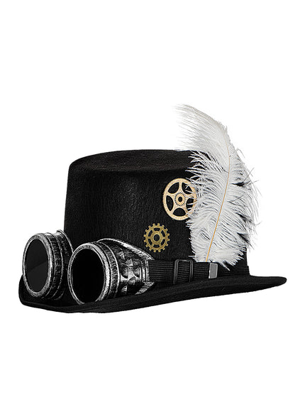 Chapeau Steampunk avec lunettes