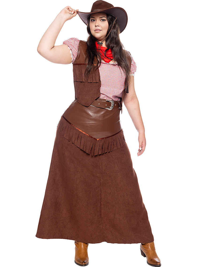 Déguisement Cowboy Deluxe femme grande taille