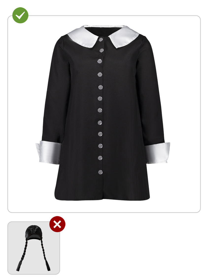 Déguisement Mercredi Addams femme grande taille - La Famille Addams