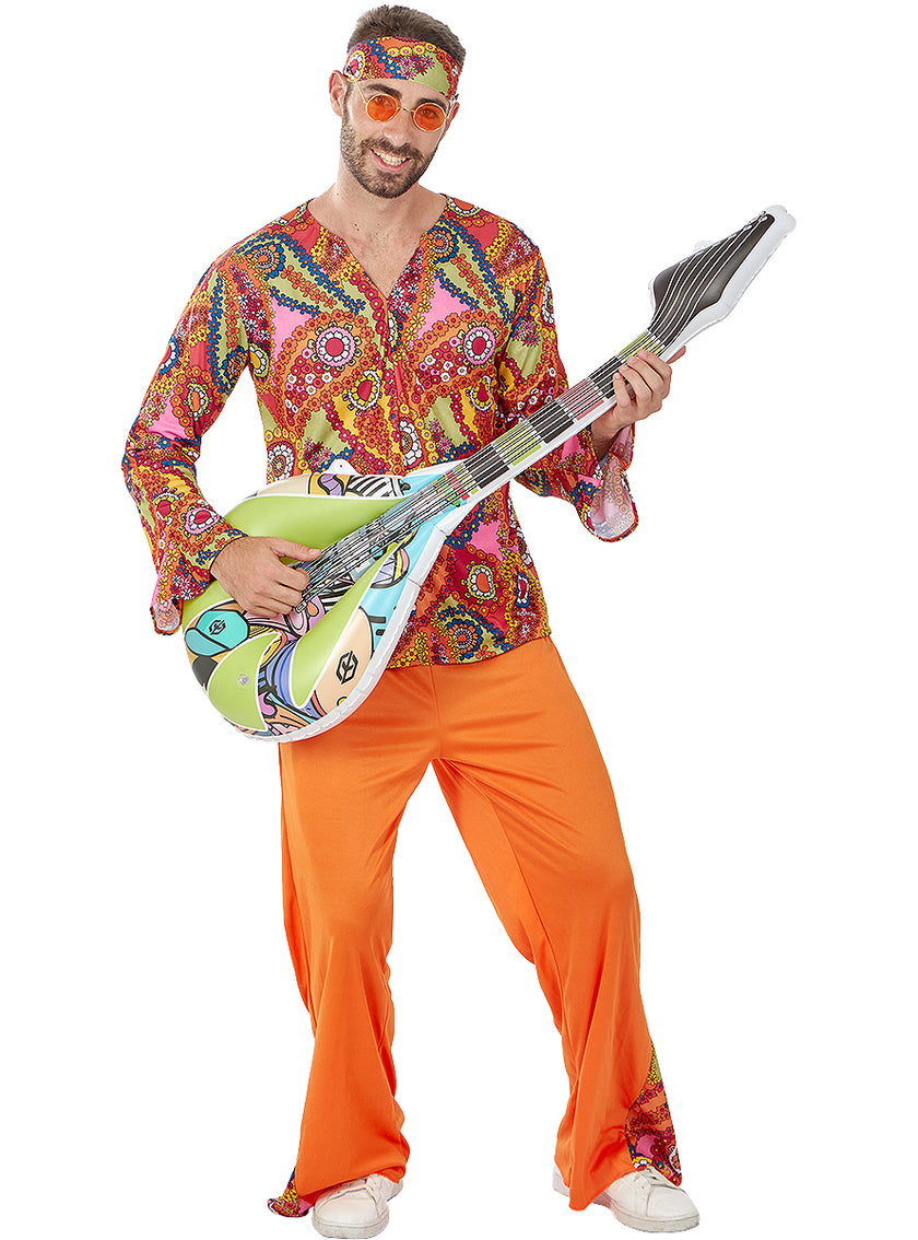 Déguisement Hippie joyeux homme grande taille