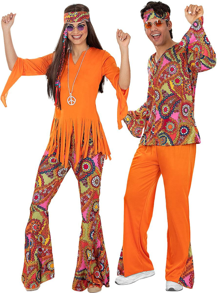 Déguisement Hippie joyeux homme grande taille