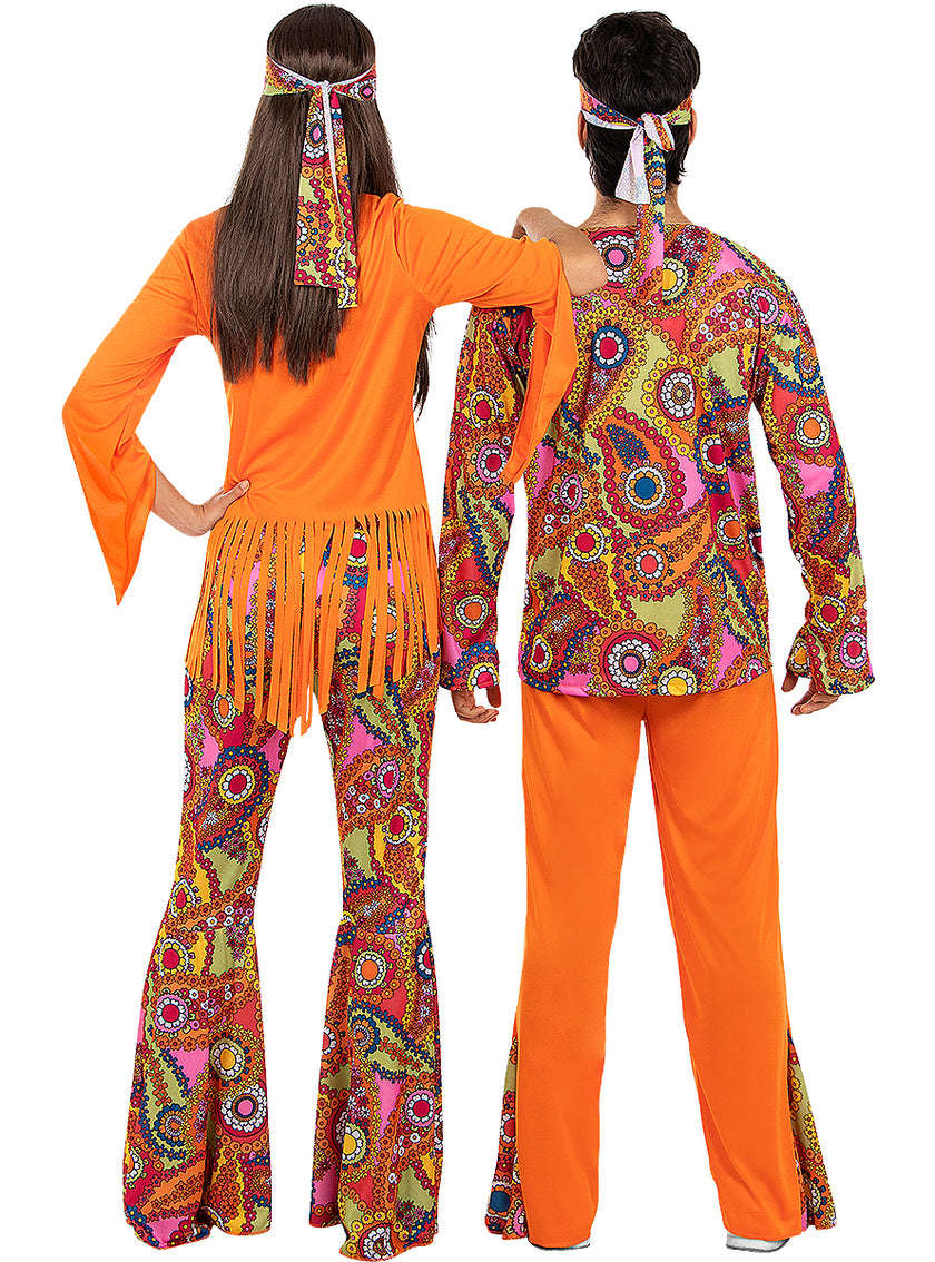 Déguisement Hippie joyeux homme grande taille