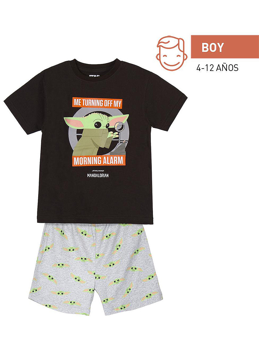 Pyjama Baby Yoda The Mandalorian court garçon - Star Wars