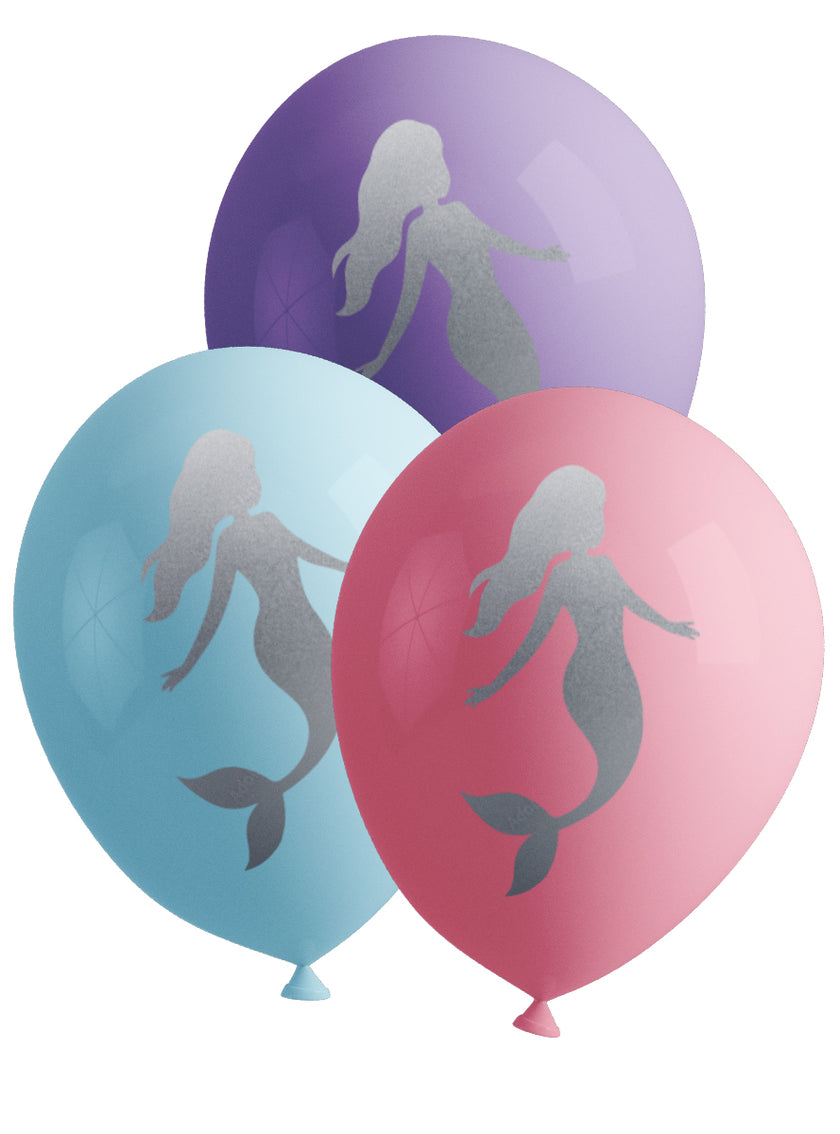 8 ballons sirènes- Beautiful mermaid
