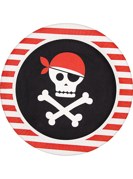 8 assiettes pirates 23cm - Pirates Party