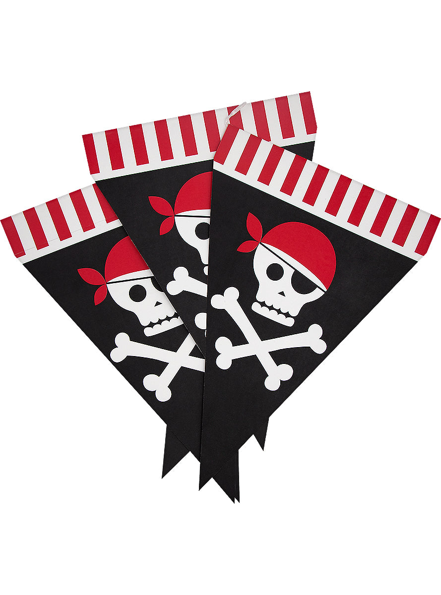 Guirlande à fanions pirates - Pirates Party