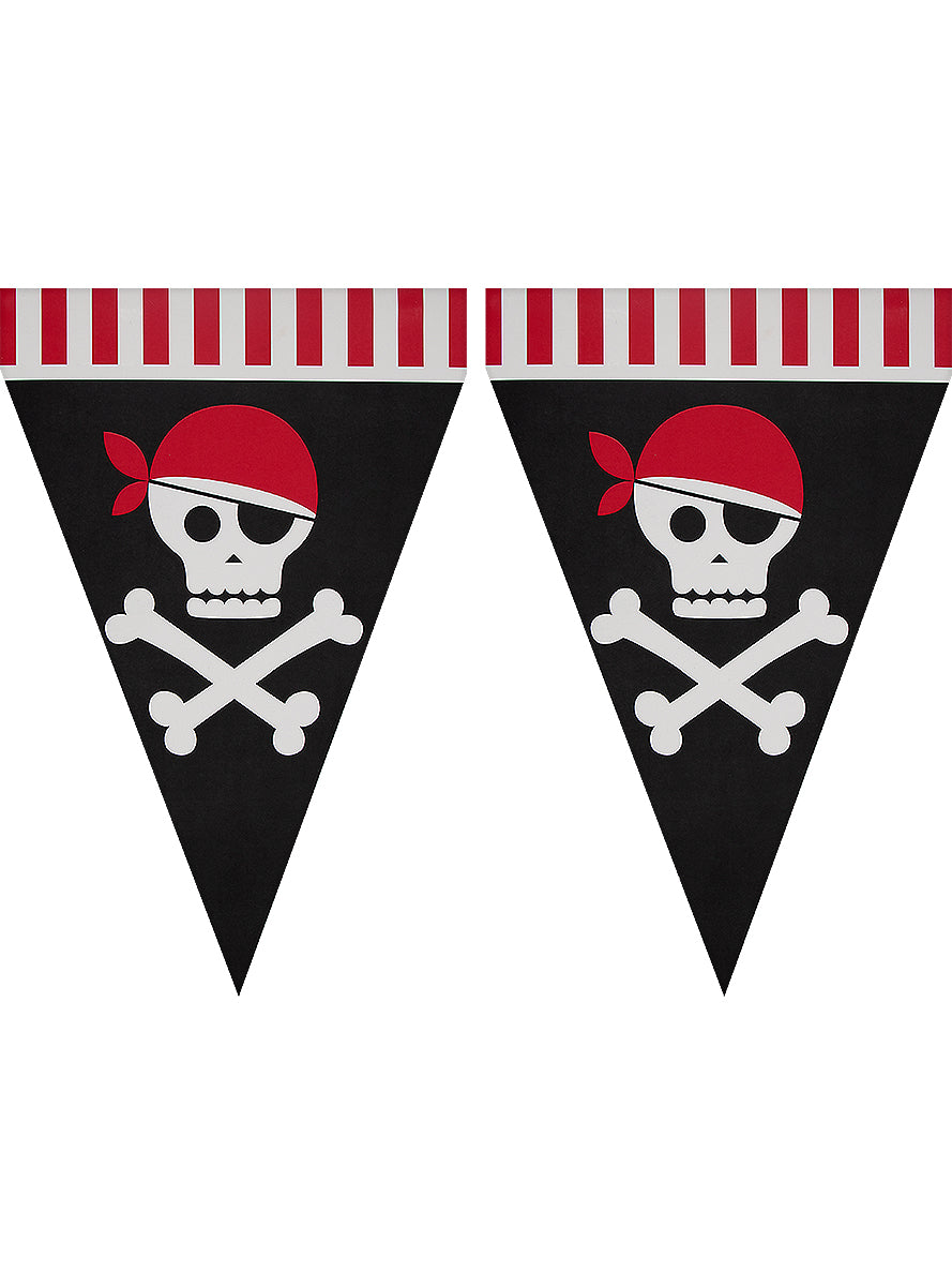 Guirlande à fanions pirates - Pirates Party