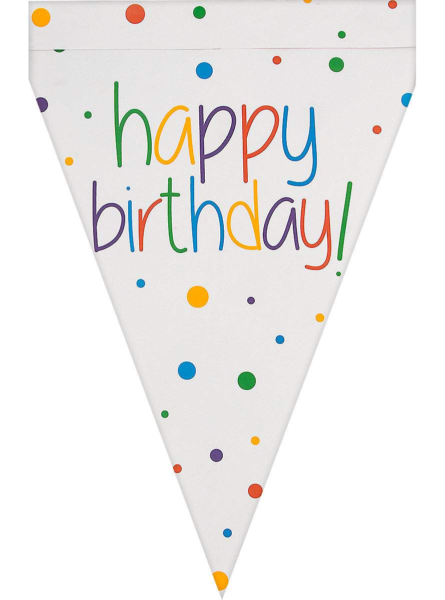 Guirlande à fanions anniversaire - Happy Birthday