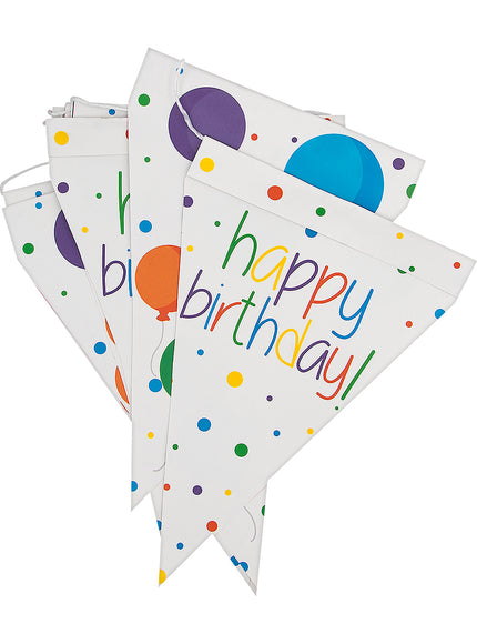 Guirlande à fanions anniversaire - Happy Birthday