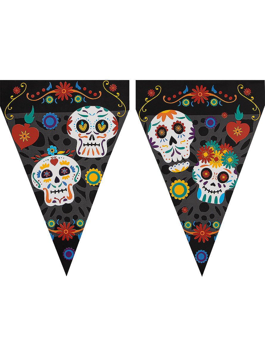 Guirlande à fanions Catrina fête des morts- Day of the Dead