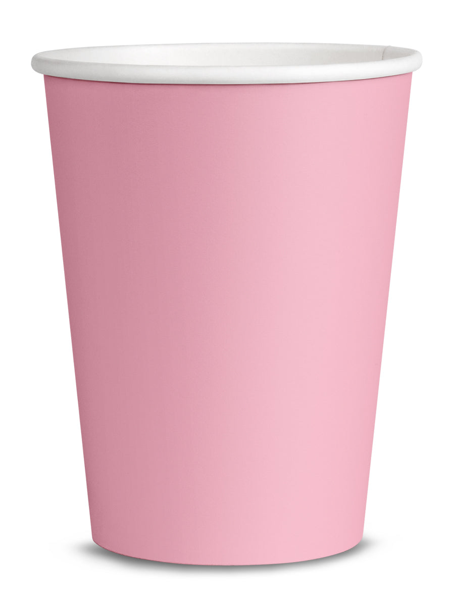 8 gobelets rose clair - Gamme couleur unie