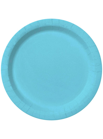 8 assiettes bleu ciel 23cm - Gamme couleur unie