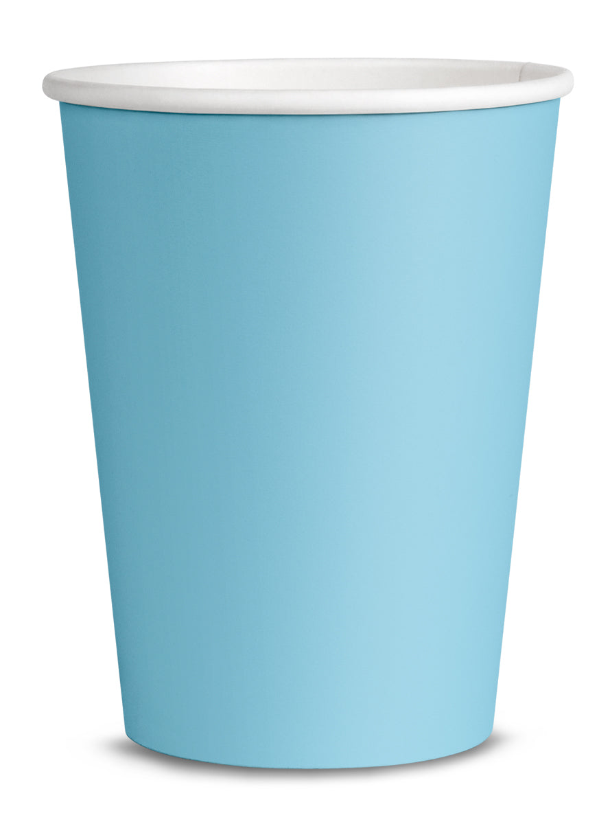 8 gobelets bleu ciel - Gamme couleur unie
