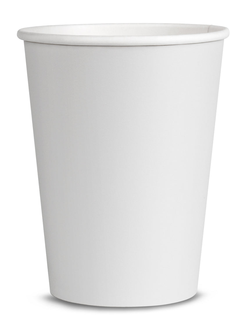 8 gobelets blanc - Gamme couleur unie